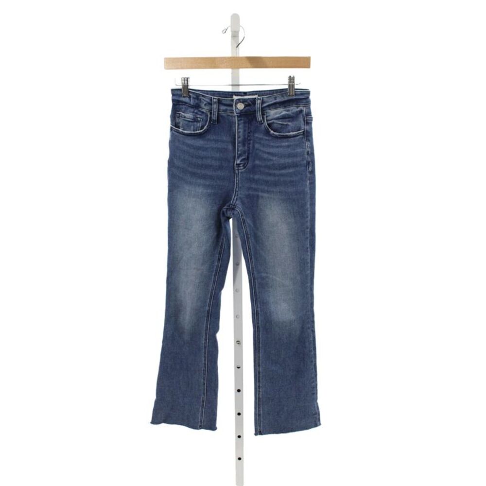 Vervet Womens Cropped High Rise Blue Cotton Jeans Size 25